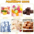 thumbnail image 5 of Paquete de 2 moldes cuadrados de silicona para gomitas, moldes para caramelos, Chocolate, cubitos de hielo, gelatina, trufas, bombones, Ganache, 126 cavidades Xemadio WRJM-132, 5 of 5
