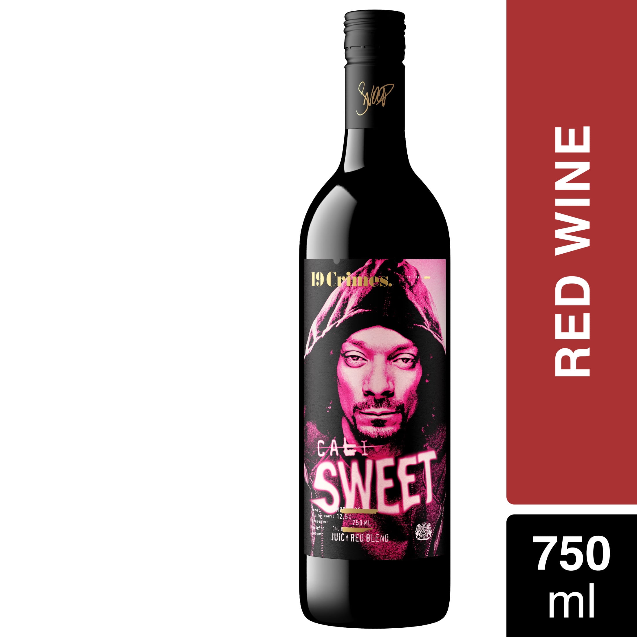 Cali By Snoop, 19 Crimes Cali Gold Sparkling White Wine, 750mL