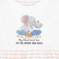 thumbnail image 4 of Inktastic My Noni Loves Me to the Moon and Back Elephant Family Girls Baby Dress, 4 of 5