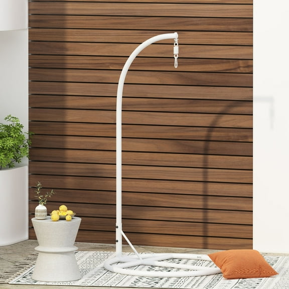 Christopher Knight Home Briggs Indoor/Outdoor Hanging Chair Stand Only White