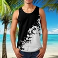thumbnail image 3 of kpoplk Mens Workout Tank Tops,Workout Tank Tops for Men Printed O Neck Loose Fit Sportswear Quick Dry Casual Fitness Bodybuilding Muscle Tee White,5XL, 3 of 5