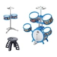 thumbnail image 4 of Kit de batería de jazz para niños, juguete educativo musical de percusión, instrumentos musicales para niñas y niños de 4 a 14 años. , Style C Estilo C, 4 of 9