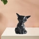 thumbnail image 5 of Conjunto de 2 Figuras de Animales en Cerámica, Escultura Moderna, Decoración para Hogar Blanco L Negro S, 5 of 6