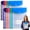 Vertical Version*12pcs, variant on 11-Hole Expanding File Pockets Assorted Colors, Large Capacity Binder Pockets with Label Pocket, Waterproof PVC File Folders for 2/3/4 Ring Binder