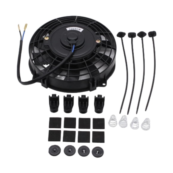 Kit de ensamblaje Zulema ventilador de refrigeración de radiador eléctrico 800 CFM 12 V 80 W