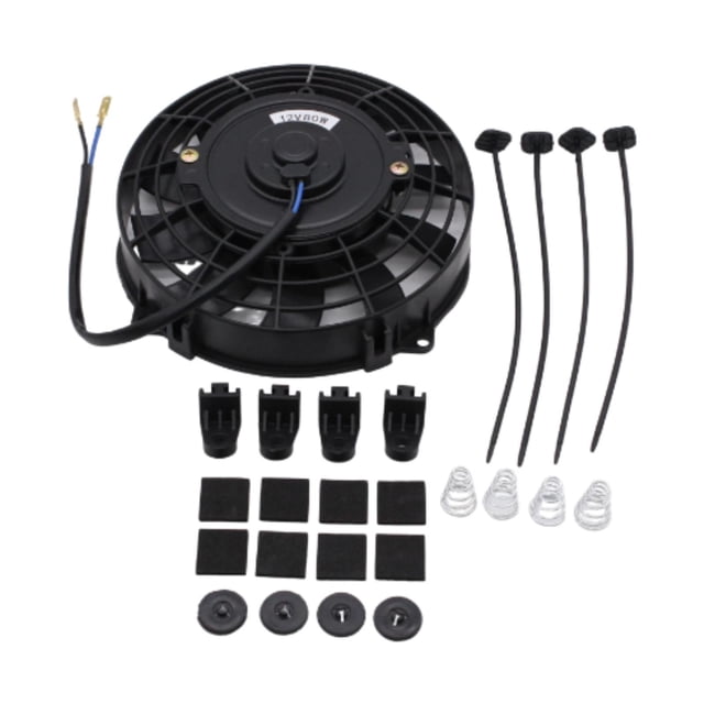 DYNWAVECA Generic Electric Radiator Cooling Fan Replacement Easy to Use Push Pull Sturdy 800 CFM Accessories Parts for Repair Auto