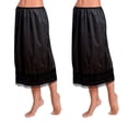 thumbnail image 3 of Sunisery Women's Mid Skirts Smooth Underskirt L-3XL Plus Size Lace Solid Clothes Night Wear, 3 of 3