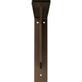 thumbnail image 3 of Ekena Millwork 2"W x 10"D x 10"H Stockport Steel Bracket, Hammered Dark Bronze, 3 of 12