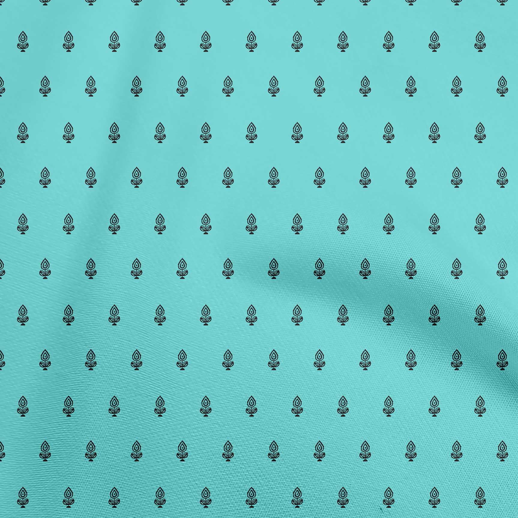 Buffalo Bloom Turquoise 42 Inch Cotton Poplin Pre Order