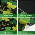 thumbnail image 6 of 2Pcs St. Patrick''s Kitchen Rugs, Green Shamrocks Area Rug Set of 2, Non-Slip Lucky Clover Floor Mat for Bathroom, Absorbent Door Mat with Anti-Slip Rubber Backing, 17'''' x 47'''' + 17'''' x 30'''', 6 of 6