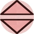 thumbnail image 1 of Ahgly Company Machine Washable Indoor Round Transitional Pink Area Rugs, 8' Round, 1 of 7