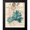 thumbnail image 2 of Vision Studio 15x18 Black Modern Framed Museum Art Print Titled - Vintage Teal Seaweed III, 2 of 5