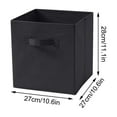 thumbnail image 2 of EclipseJewels Square Foldable Storage Bins Set, 10.6 Inch Fabric Closet Organizer Bins without Lid, Collapsible Storage Boxes for Clothing, Toys, Home Organization & Seasonal Storage,Coffee, 2 of 6