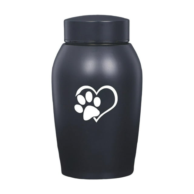 DOLITY Cendres de Chien Chat Urne de Crémation Durable Portable Urne Funéraire en Acier Inoxydable Style A