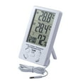 thumbnail image 4 of MasteelfCA Indoor Outdoor LCD Digital Solar Temperature Meter Humidity Thermometer Time Clock with Outdoor Temperature Sensor, 4 of 7