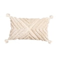 thumbnail image 1 of Fundas de almohada bohemias con borlas de algodón para cojines de estilo rústico. Estilo 1 Rectángulo, 1 of 9