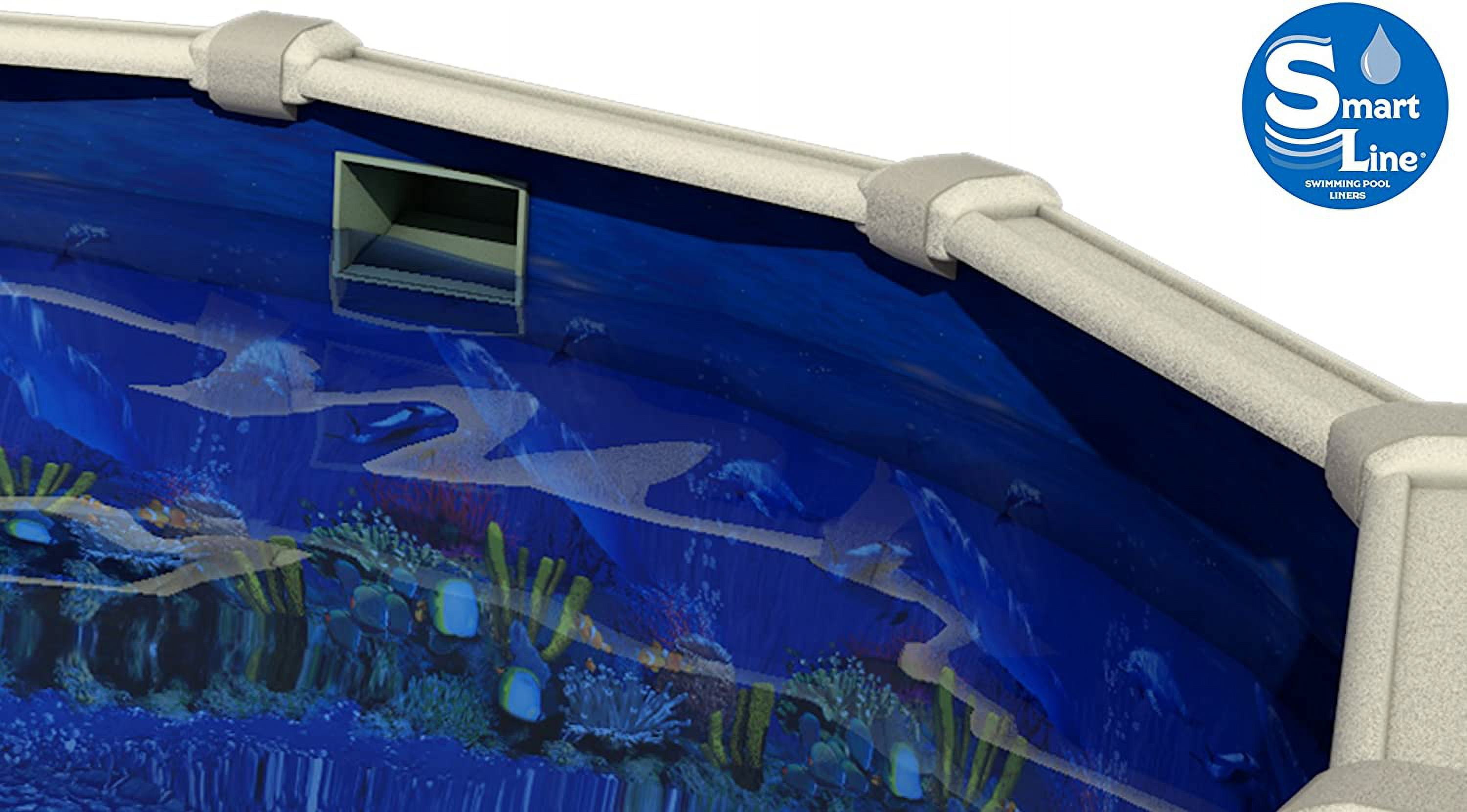 SmartLine 15' Round Antilles Dolphin Overlap Above Ground