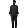 thumbnail image 4 of LEEYNEER New Men‘S Double-Breasted Decorative Long-Sleeve Chef Uniform with Leather Label, 4 of 6