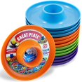 thumbnail image 2 of Assiette de Boisson Alimentaire de Couleur de Ressort de Pomme&44; Pack de 12, 2 of 5