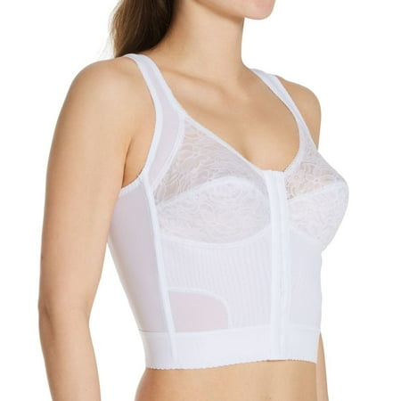 

Women s Carnival 755 Front Closure Posture Support Longline Bra (White 40D)