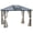 Gray 32, variant on 10x12 Hardtop Gazebo Canopy with Polycarbonate Roof, Aluminum Frame, Tinted UV Protection, Permanent Outdoor Pavilion with Netting for Patio Garden Backyard