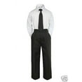thumbnail image 5 of 5pc Boy Formal Wedding Party Brown Pinstripes Tuxedo Suit Baby Kid Teen sz S-12, 5 of 8