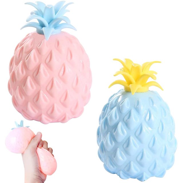 XISOBO 2Pcs Ananas Ball, Anti-Stress Squeeze, Soulager l'Anxiété