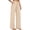 Beige-yoga pants women yanhoo, variant on Fleece Lined Pants Women Elastic Waisted Drawstring Wide Leg Leggings Winter Gym Workout Yoga Trousers with Pockets