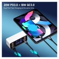 thumbnail image 3 of 8 Ports Fast Charging USB Charger QC3.0 Quick Charge Type C Smart Charger Station LCD Digital Display USB Multi-port For Phone ,Multi-Port, 3 of 6