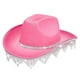 thumbnail image 1 of Sombrero de vaquero con borlas, sombrero de sol de ala grande para puesta en escena, disfraces, viajes Rosa, 1 of 8