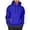 00-Blue977, variant on XIAOCHA Pocket Zipper Hoodie For Men Solid Long Sleeve Casual Hooded Sweatshirt, Blue, Sizes M