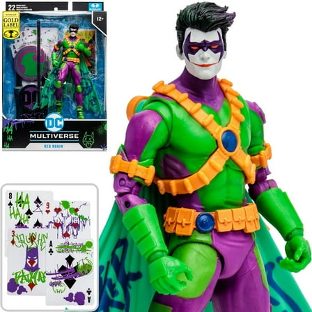 Mcfarlane Toys DC Multiverse Red Robin Jokerized Gold Label Action Figure