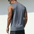 thumbnail image 3 of Workout Sleeveless Shirts for Men's Summer Quick Dry Muscle Swim Shirt Baggy Gym Fitness Running Beach Tank Tops, 3 of 7