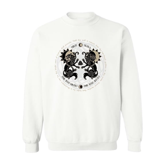 Wolves, The Sun And The Moon Sweatshirt Men -Image by Shutterstock, Male XX-Large