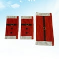 thumbnail image 2 of 3 Pcs Refrigerator Handle Covers Set Creative Belt Buckle Pattern Design Door Hanlde Protective Kitchen Appliance Covers Red (2Pcs Short,1Pc Long Style), 2 of 7