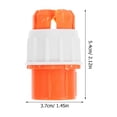 thumbnail image 2 of Luxshiny RV Quick Connect Fittings for Car Washing and Pool Filling Orange Plastic Homeowners 1Pcs, 2 of 8