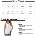 thumbnail image 3 of Odeerbi Clearance Tank Top for Women Sleeveless Cami Tops Fashion Solid Vest T-shirt Blouse Round Neck Casual White, 3 of 7