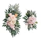 thumbnail image 2 of 2 piezas de guirnalda floral artificial para decoración de fondo, guirnalda de flores artificiales para boda rosa y naranja, 2 of 9