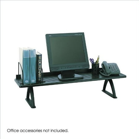 Safco Products 3603bl Wood Desk Riser 42 W Black Walmart Com