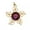 Amethyst-Gold, variant on Natural GemstoneCrystal Quartz Flower Pendant Magic Reiki Healing Amulet-Lapis Lazuli-Gold