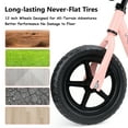 thumbnail image 4 of 12-Inch Balance Bike No Pedal Lightweight Bike for Boys Girls 1.5 to 4 Years Old, Toddler Bike with Adjustable Seat, Carry Handle, 4 of 8