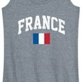 thumbnail image 3 of Instant Message - France Flag - Women's Racerback Tank Top, 3 of 6