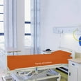 thumbnail image 2 of 3 Piece Hospital Bed Sheet Set Standard Sheets for Hospital Bed Cotton - Hospital Bed Sheets Fitted Sets - 100% Egyptian Cotton 400 TC Sheets - Hospital Bed Sheets (Orange, Standard 36" x 80"x 8"), 2 of 3