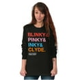 thumbnail image 4 of PACMAN Ghosts Blinky Pinky Inky Clyde Unisex Plus Size Long Sleeve Shirt Brisco Brands 2X, 4 of 5