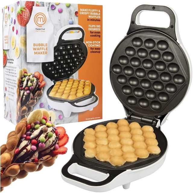 MasterChef Bubble Waffle Maker Electric Non Stick Waffle