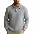 thumbnail image 5 of Admvng Men's Fake Two-piece Lapel Daily Casual Long Sleeve Spring Fall Shirt, 5 of 5