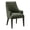 Forest Green, variant on Beever Modern Chenille Wood Armchair in Black