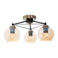 thumbnail image 1 of Lámpara de techo cobre vintage, 3 luces E27 60W, 1 of 5