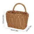 thumbnail image 3 of Inerposs Imitation Rattan Storage Basket, Wall Decorative Flower Basket, Multi-Purpose Wicker Basket, Bathroom and Kitchen Organizer, Stylish Home Decor Solution, 3 of 7