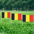 thumbnail image 5 of Bandera de Bélgica Banderas pequeñas de mano belgas Decoraciones Banderas internacionales del mundo del país para los Juegos Olímpicos de fiesta (paquete de 20), 5 of 5